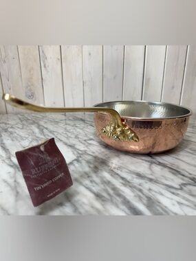 Ruffoni, 4 Quart Historia Hammered Copper
Chef's Pan with Acorn Handle (C)